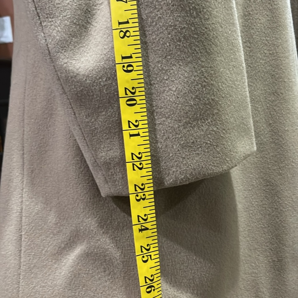 VINTAGE Lakeland 100% Pure Wool Trench Coat, Tan, Size 40 - Picture 11 of 12